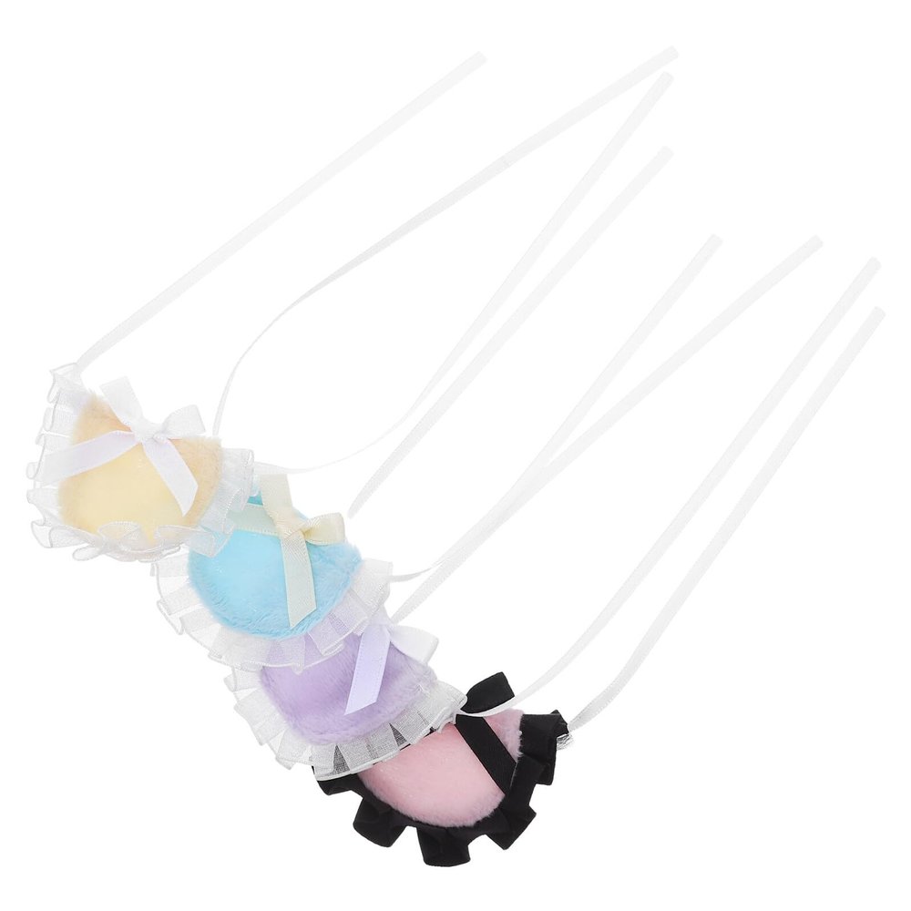 TOGEVAL 4-Pack Pet Bibs for Small Animals