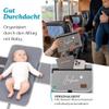 AWASG Personalized Baby Changing Mat with Name, Heart & Rainbow, Portable Travel Pad for Diapers and Wipes (Light Gray) view 4