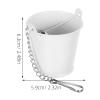 Ciieeo Metal Hanging Food Bowl with Bell for Bird Cages, Small Tip-Resistant Feeder for Parrots and Budgies, Removable and Easy to Clean view 2