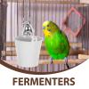 Ciieeo Metal Hanging Food Bowl with Bell for Bird Cages, Small Tip-Resistant Feeder for Parrots and Budgies, Removable and Easy to Clean view 3