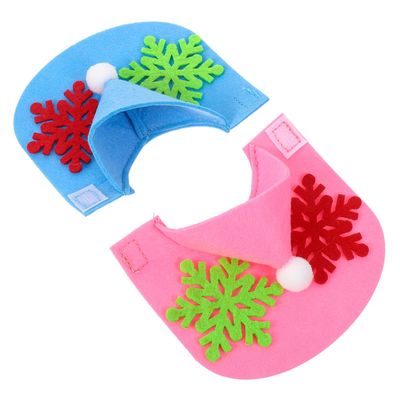 HOODANCOS 2-Piece Winter Felt Parrot Cape Set with Snowflake Pattern
