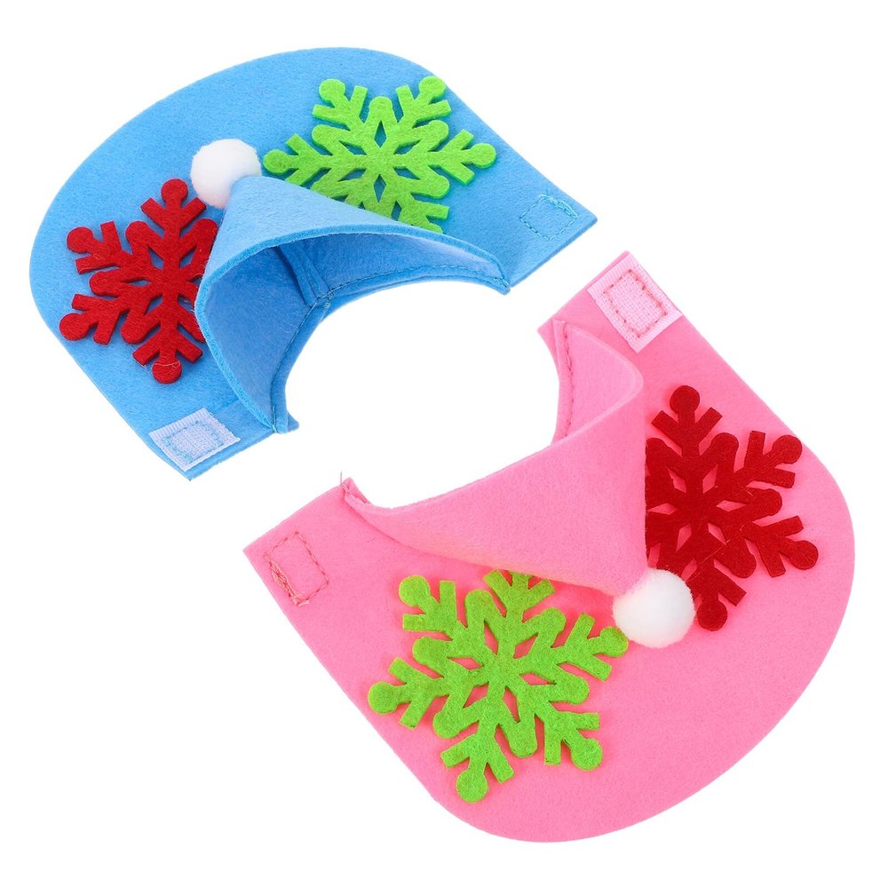 HOODANCOS 2-Piece Winter Felt Parrot Cape Set with Snowflake Pattern