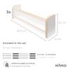 MAMOI Set of 3 Children's Wall Shelves view 2