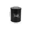 Black Iron Dog Treat Container with Lid view 2