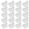 FRCOLOR 20-Piece Denture Brush Protective Covers, Travel Cases with Plastic Clips view 1
