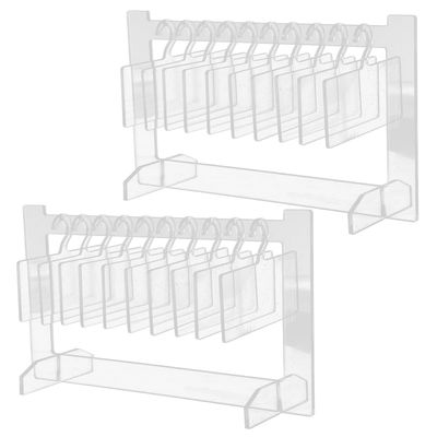 2-Piece Transparent Acrylic Nail Design Display Stands