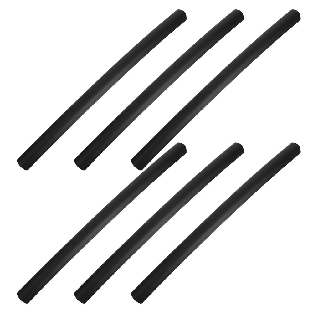 6-Piece Black Sponge Stroller Handle Covers