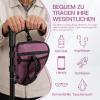Amagogo Underarm Crutch Storage Bag, Rose view 3