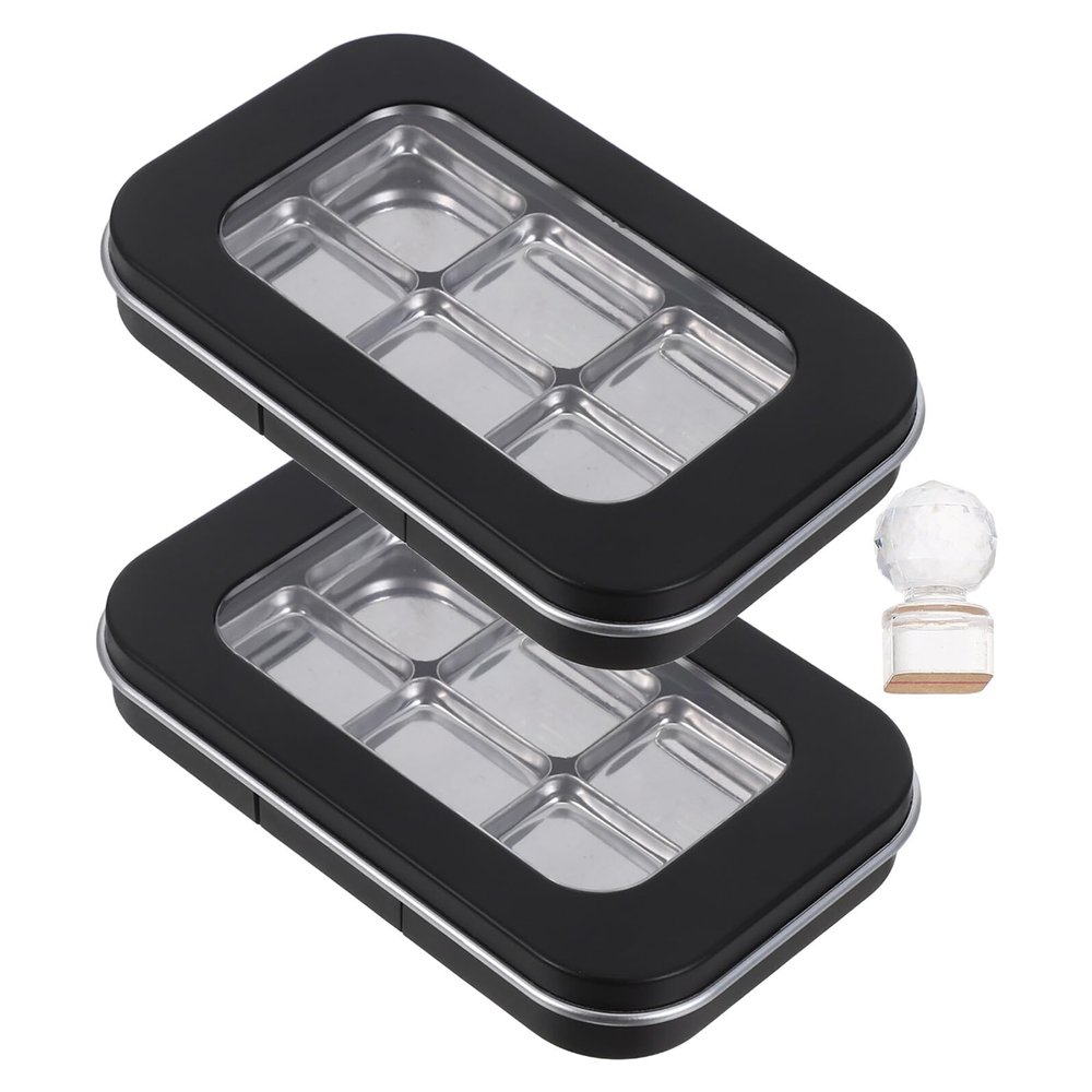 2-Piece Empty Magnetic Makeup Palette Set