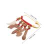 BESTonZON Safety Pin Brooch for Baby Clothing, Multifunctional Peach Wood Pin for Headscarves and Outfits view 2