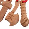 BESTonZON Safety Pin Brooch for Baby Clothing, Multifunctional Peach Wood Pin for Headscarves and Outfits view 3