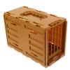 Portable Plastic Bird Transport Cage with Handle, Brown, 1 Pc. view 1