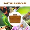 Portable Plastic Bird Transport Cage with Handle, Brown, 1 Pc. view 3