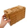 Portable Plastic Bird Transport Cage with Handle, Brown, 1 Pc. view 4