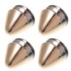 Toe Protection Caps for High Heels, 6 Pairs, Iron, Triangular Shape view 1
