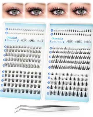 Obeyalash Manga Lash Clusters, DIY Wispy Lash Extensions with Tweezers