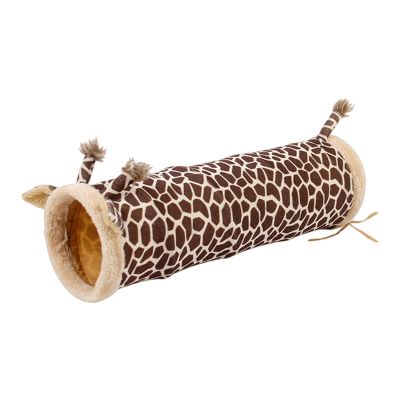 Giraffe-Design Tunnel and Resting Cave for Small Pets