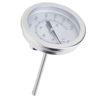 Fockety Bimetal Stainless Steel Thermometer, Rust-Resistant Dial Thermometer for Grill Tools