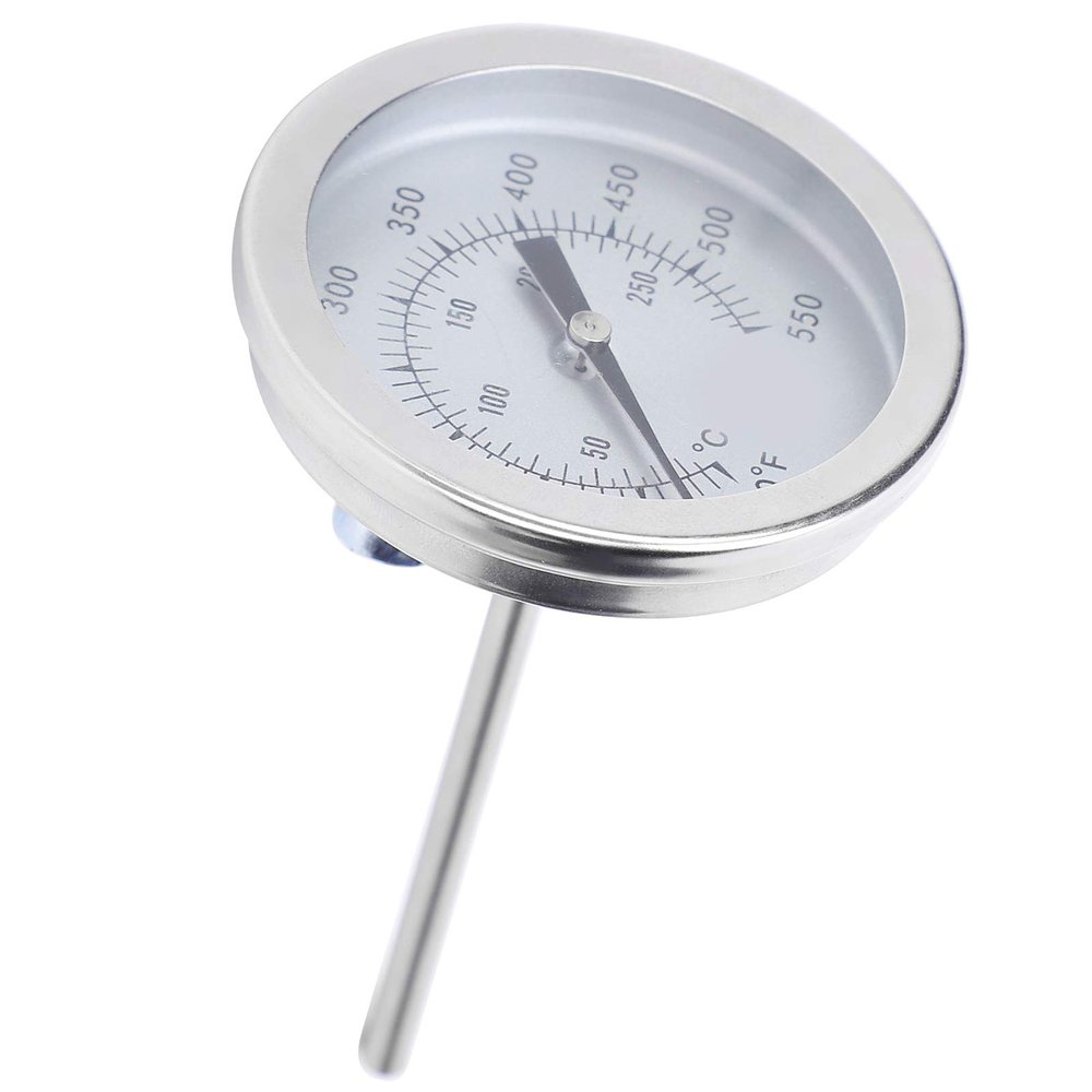 Fockety Bimetal Stainless Steel Thermometer, Rust-Resistant Dial Thermometer for Grill Tools