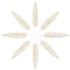 CORHAD 8-Piece Gold Glitter Artificial Leaf Decorations view 1