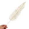 CORHAD 8-Piece Gold Glitter Artificial Leaf Decorations view 4
