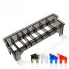 8-Compartment Electric Hair Clipper Storage Case for Real-Hair Wigs, Black, 1 Pc. view 4