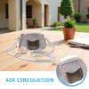 Hohopeti Small Animal Carrier Bag, Breathable Travel Bag with Flat Bottom view 3