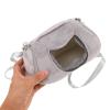 Hohopeti Small Animal Carrier Bag, Breathable Travel Bag with Flat Bottom view 4