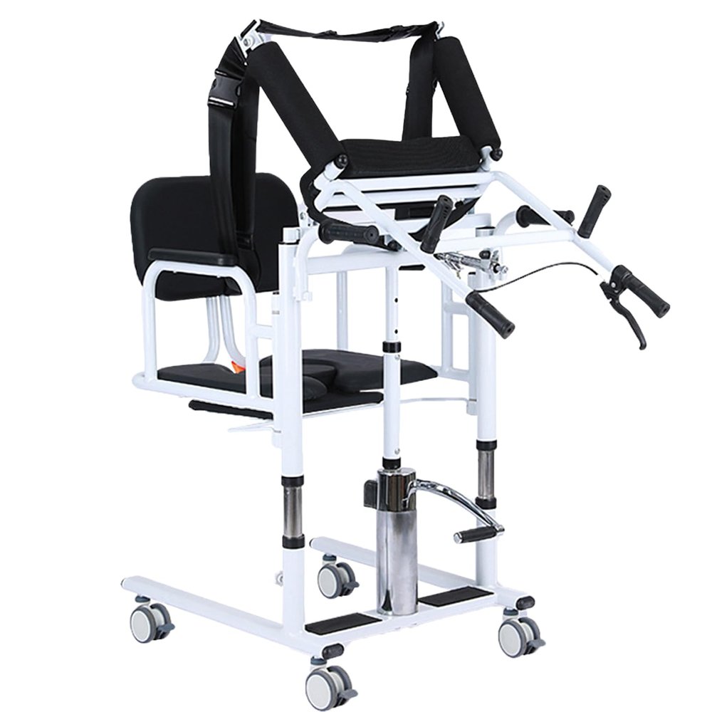 Hydraulic Patient Lift Transfer Chair with Toileting Function