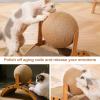 Cat Scratching Ball on Stand, Sisal Interactive Toy with Wavy Surface view 4