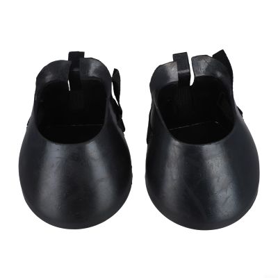 Gettimore Rubber Horse Hoof Boots, Hook-and-Loop Closure, Non-Slip, Size M, 2-Piece