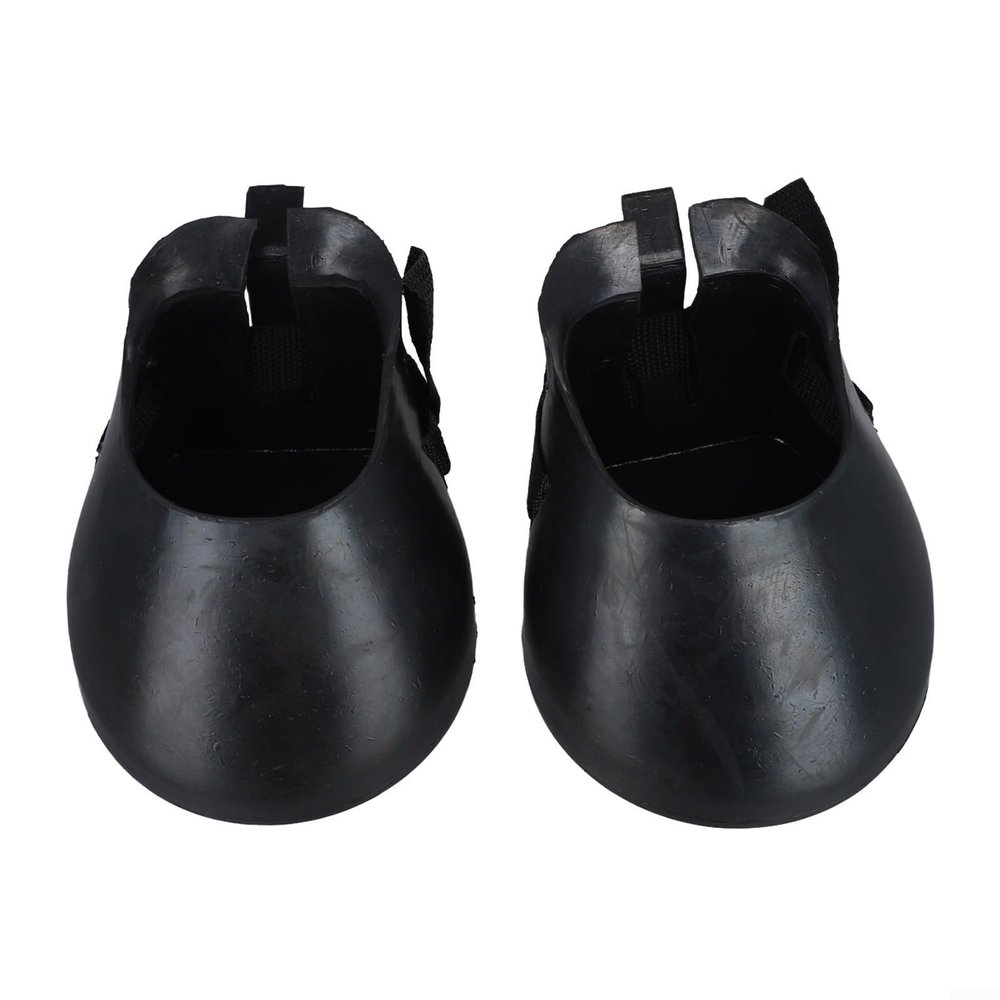 Gettimore Rubber Horse Hoof Boots, Hook-and-Loop Closure, Non-Slip, Size M, 2-Piece