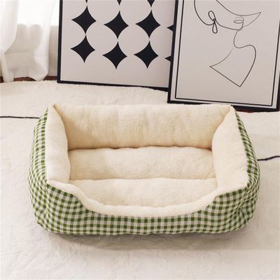 Odot Orthopedic Dog Bed, Green Plaid, Size L