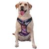 Dragon Design Dog Harness, No Pull, Adjustable, Reflective, Oxford, Easy Control, Size M/L, Pink/Blue view 1