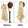Wavy Synthetic Ponytail Hair Extension with Claw Clip view 4