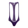 Darringls Men's Bodysuit One-Piece G-String Underwear Stretch Wrestling Singlet Jumpsuit Thong Leotard with Open Back view 1