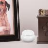 jojofuny Ceramic Pet Urn for Small Pets, White view 4