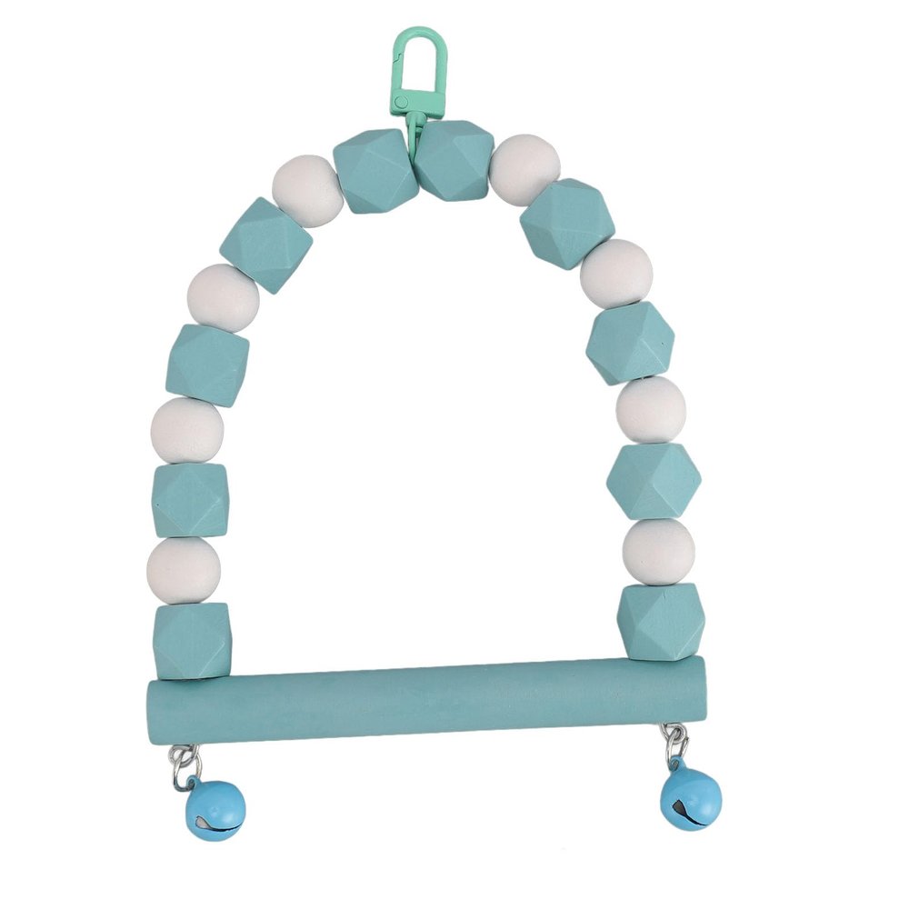 OVAQUIXI Wooden Bird Swing Toy