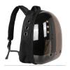 Cat Carrier Bag and Pet Backpack, Transparent Breathable Space Capsule (Tea Black) view 1