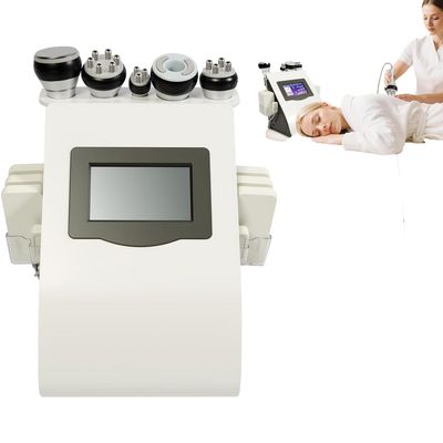 DHMYDPDZ 40K Cavitation Device for Fat Reduction, 6-in-1 Body Contouring Device with Radiofrequency and Multipolar Vacuum Technology for Arm Skin Tightening and Cellulite Reduction