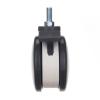4-Pack 4-Inch PU Twin-Wheel Medical Casters with Brake, M12x25 Threaded Stem, 270 kg Capacity view 4