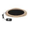 HUOMMGS Electric Back Massager Lumbar Cushion with EMS, Heat, and Timer, Brown view 4