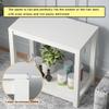 Sturdy Metal Aquarium Stand, Double-Tier, White, 50 x 30 x 75 c view 3