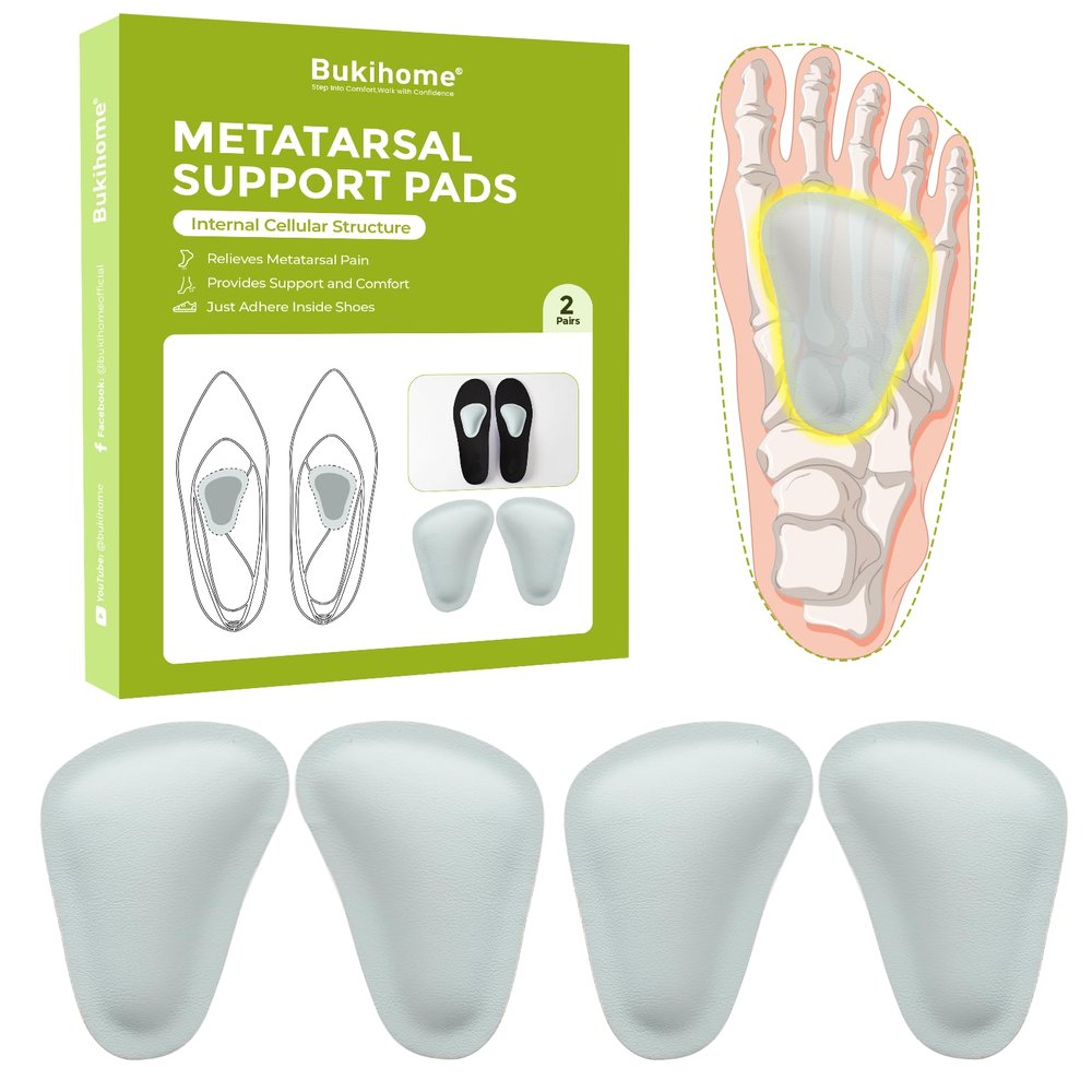 Metatarsal Pads – Forefoot Pads for Metatarsalgia Relief, 2 Pairs