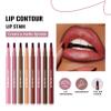 2PCS Creamy Matte Waterproof Lip Liner, Highly Pigmented, Smudge-Resistant, Rich Taupe Brown view 2