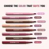 2PCS Creamy Matte Waterproof Lip Liner, Highly Pigmented, Smudge-Resistant, Rich Taupe Brown view 4