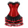 Generic Women's Moulin Rouge Gothic Corset Dress with Tulle Skirt view 1