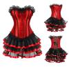 Generic Women's Moulin Rouge Gothic Corset Dress with Tulle Skirt view 3