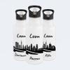 Gravur-Max Personalized Kids' Stainless Steel Water Bottle, 600 ml, White view 1