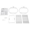 whsiodj 2-Tier Makeup Organizer, Acrylic and Metal, Raised Edge, Modern Design, Silver view 4